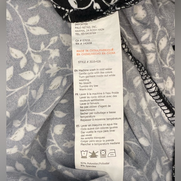 Revamped Women's Black and White Cropped Top with Adjustable Traps - Medium - Picture 7 of 8